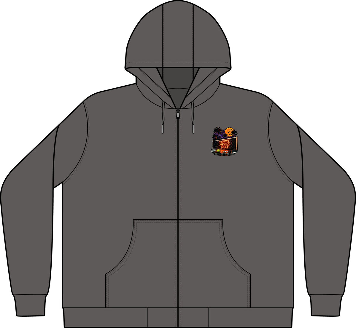 Tennis Never Dies Halloween Duck Cloth Work Jacket