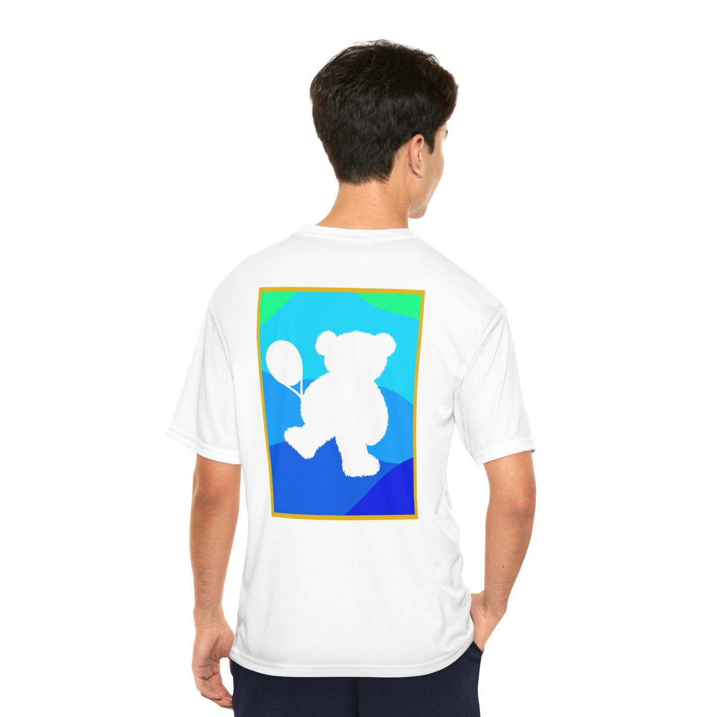 BlueTeam Tennis Bear Men's Performance T-Shirt
