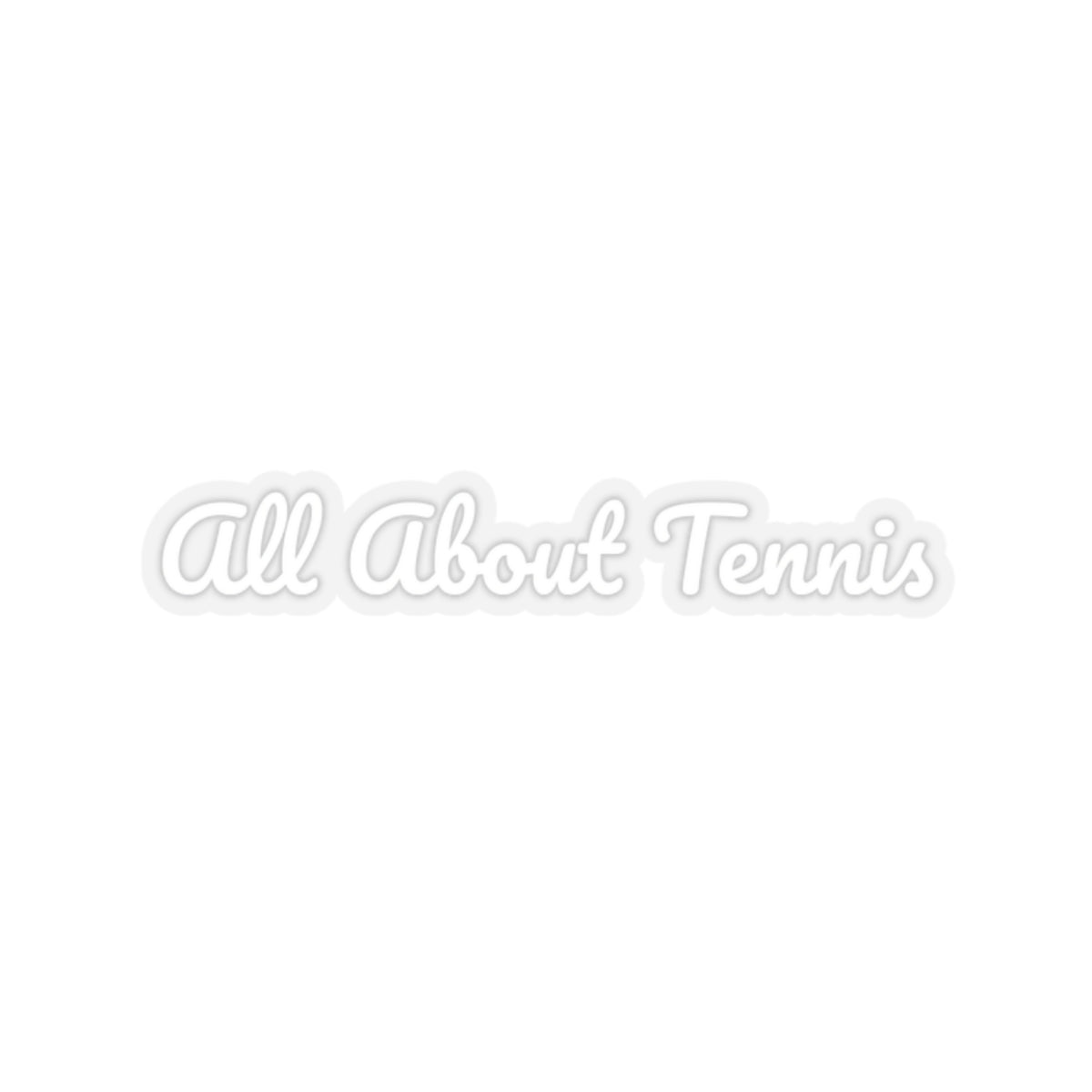 All About Tennis Stickers (White Pacifico)