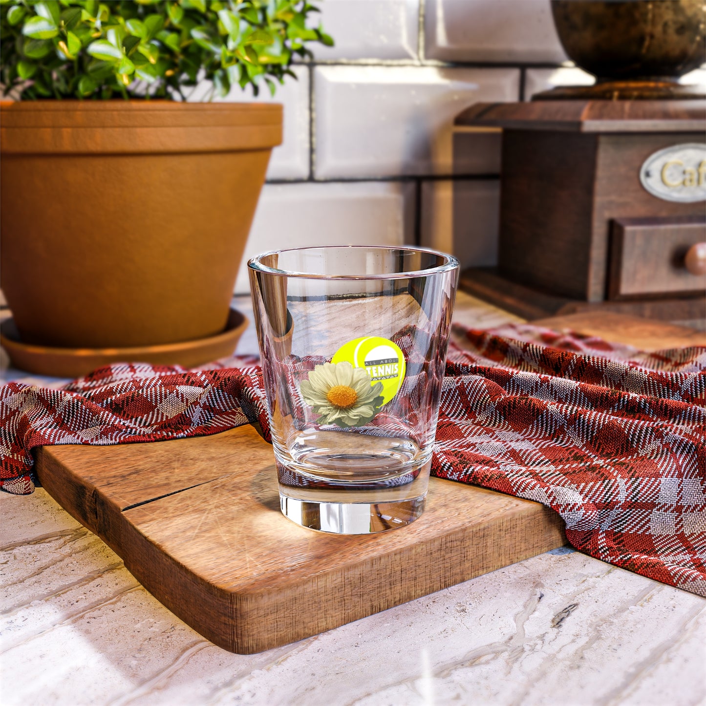 Garden Tennis Shot Glass, 1.5oz