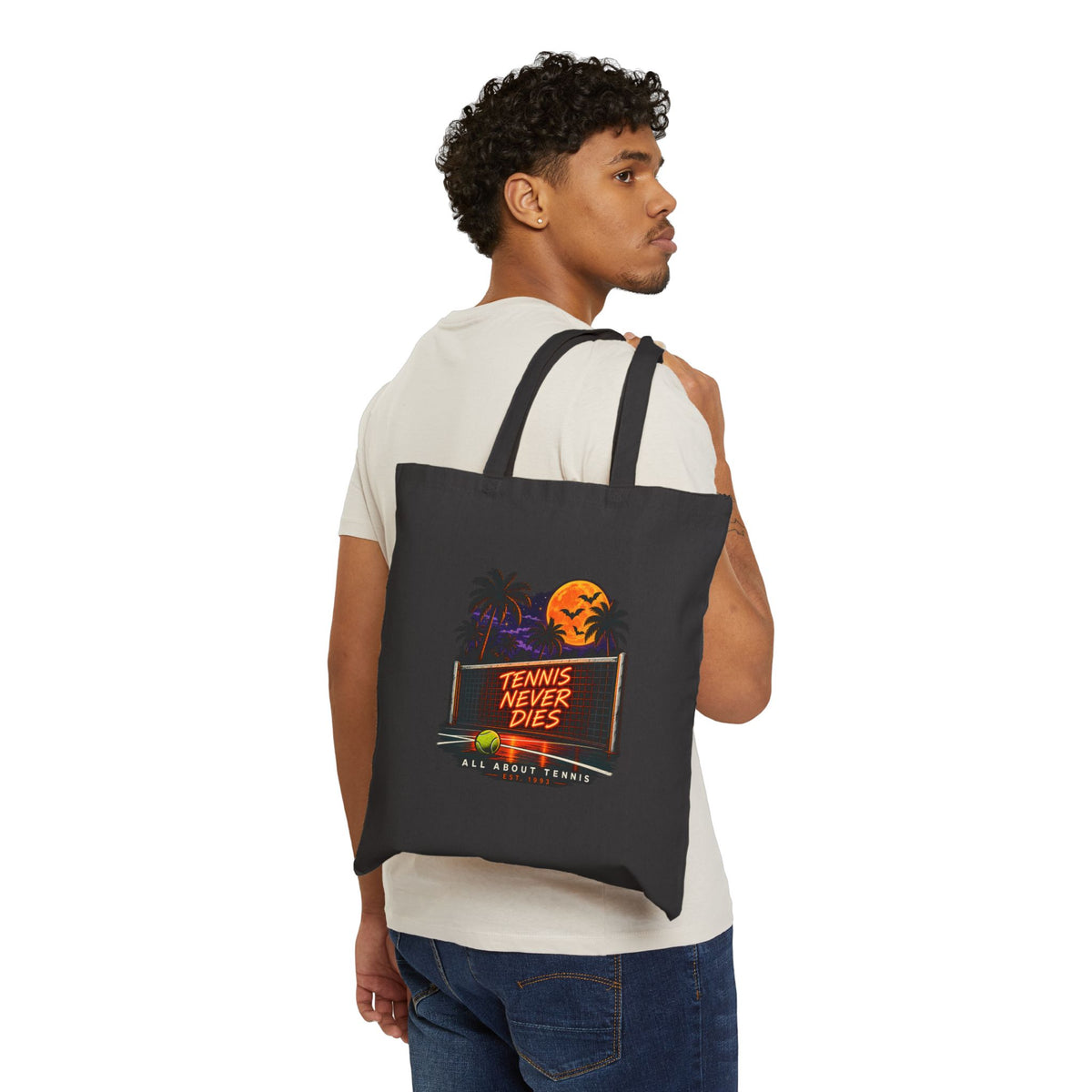Tennis Never Dies Halloween Canvas Tote Bag