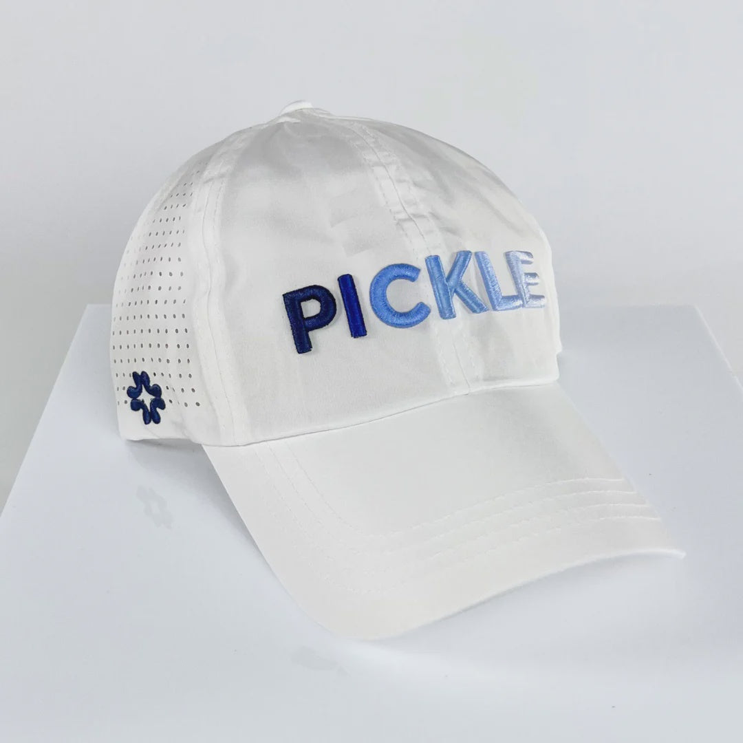 PICKLE Blue Ombre Puff, Sun Goddess, Tuck In Strap, white, UPF 50+