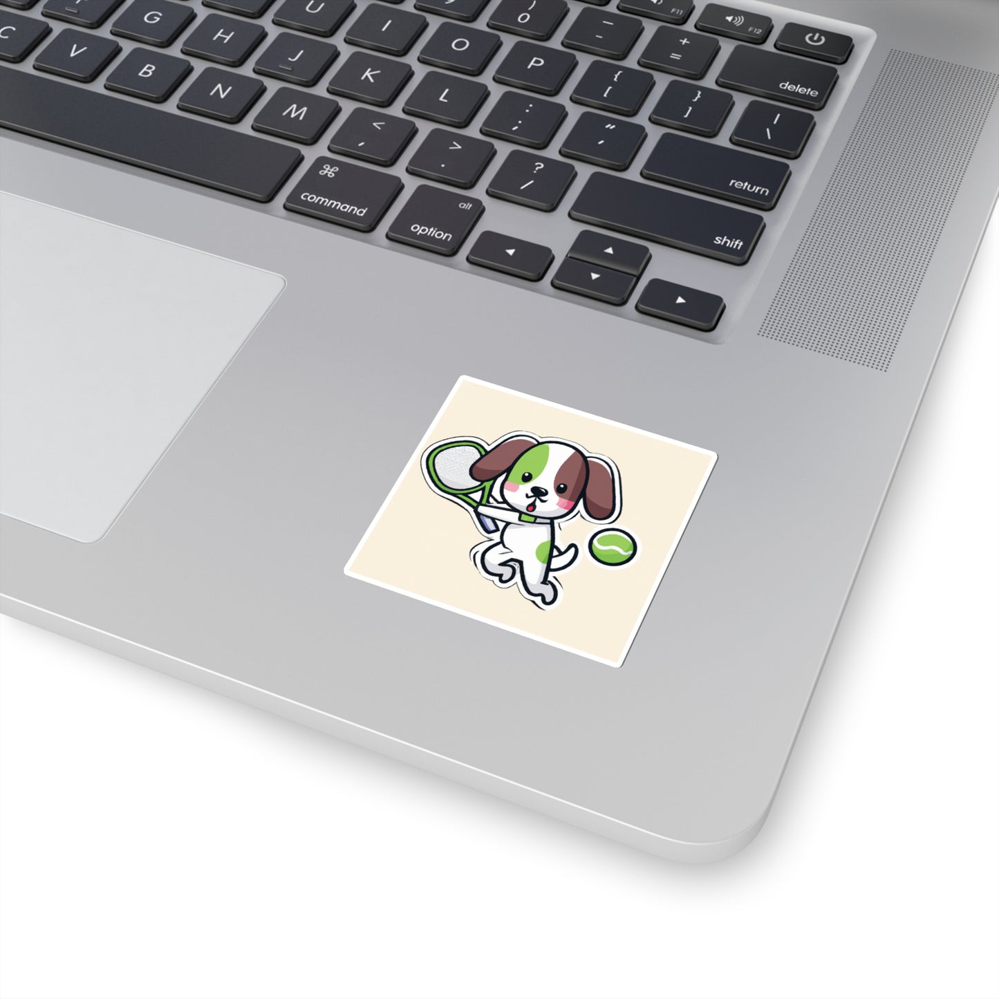 Tennis Dog Stickers (Beige)