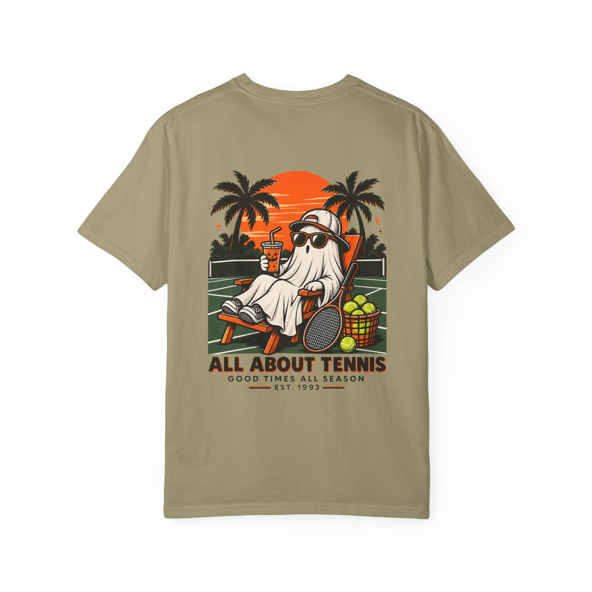 Good Times All Season Ghost Halloween Garment-Dyed T-shirt