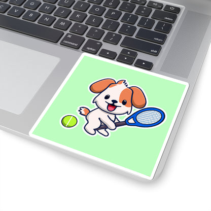 Tennis Dog Stickers (Mint)