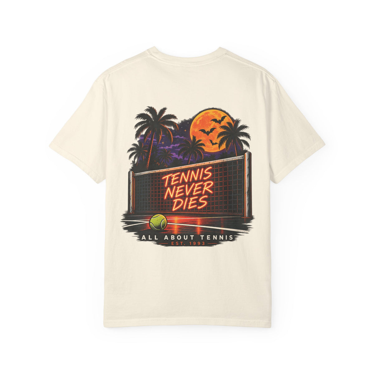 Tennis Never Dies All About Tennis Halloween Garment-Dyed T-shirt