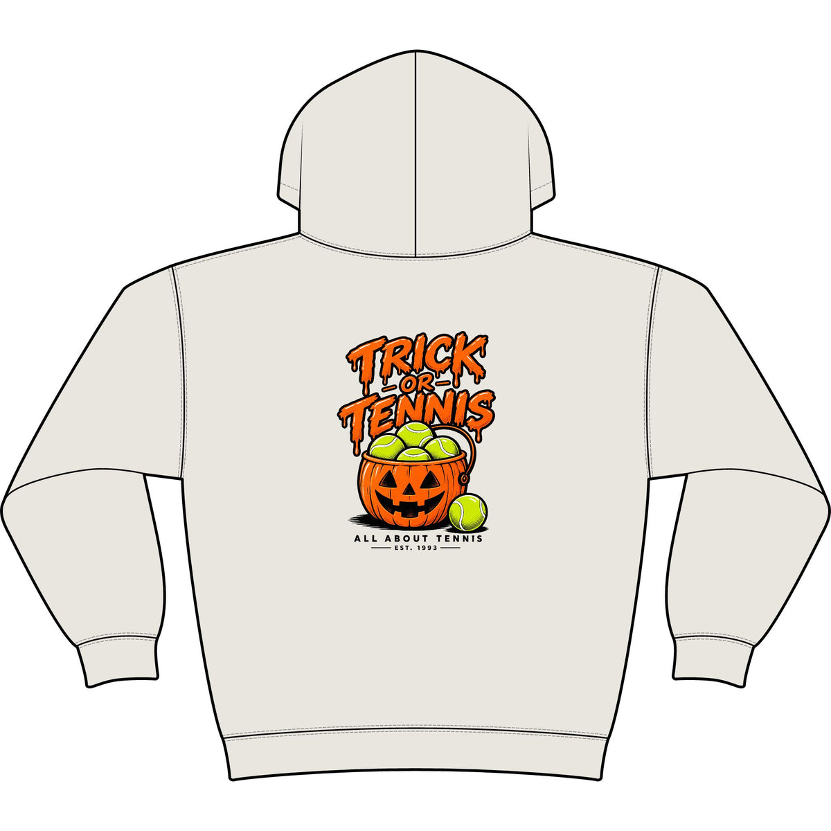 Trick or Tennis Halloween Heavy Hoodie