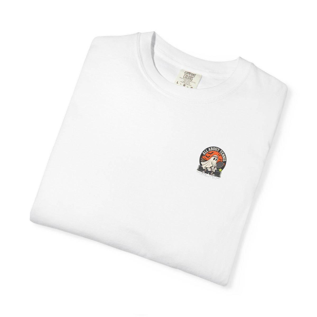 Headband Ghost Halloween Garment-Dyed T-shirt
