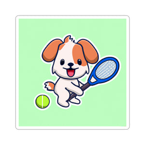 Tennis Dog Stickers (Mint)