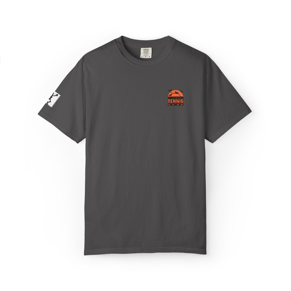 Spooky Tennis Embroidery All About Tennis Garment-Dyed T-shirt