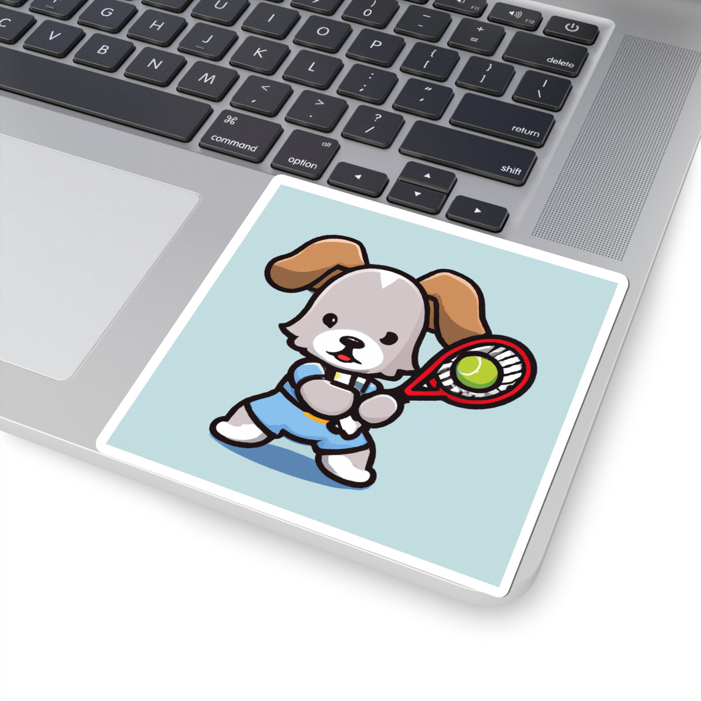 Tennis Dog Sticker (Blue)
