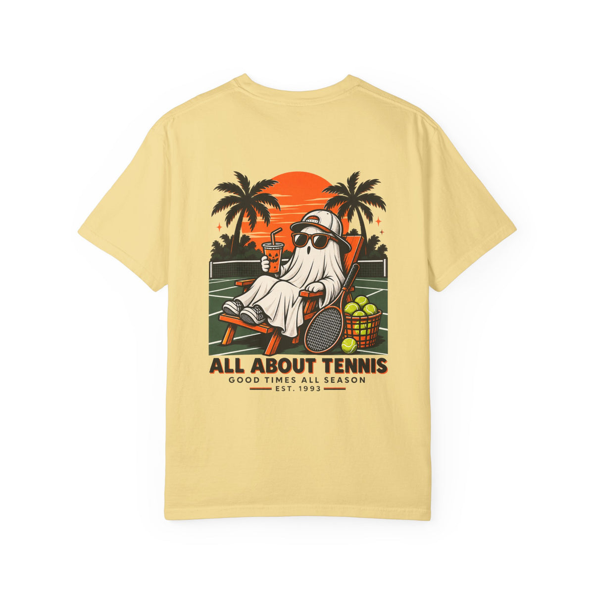 Good Times All Season Ghost Halloween Garment-Dyed T-shirt