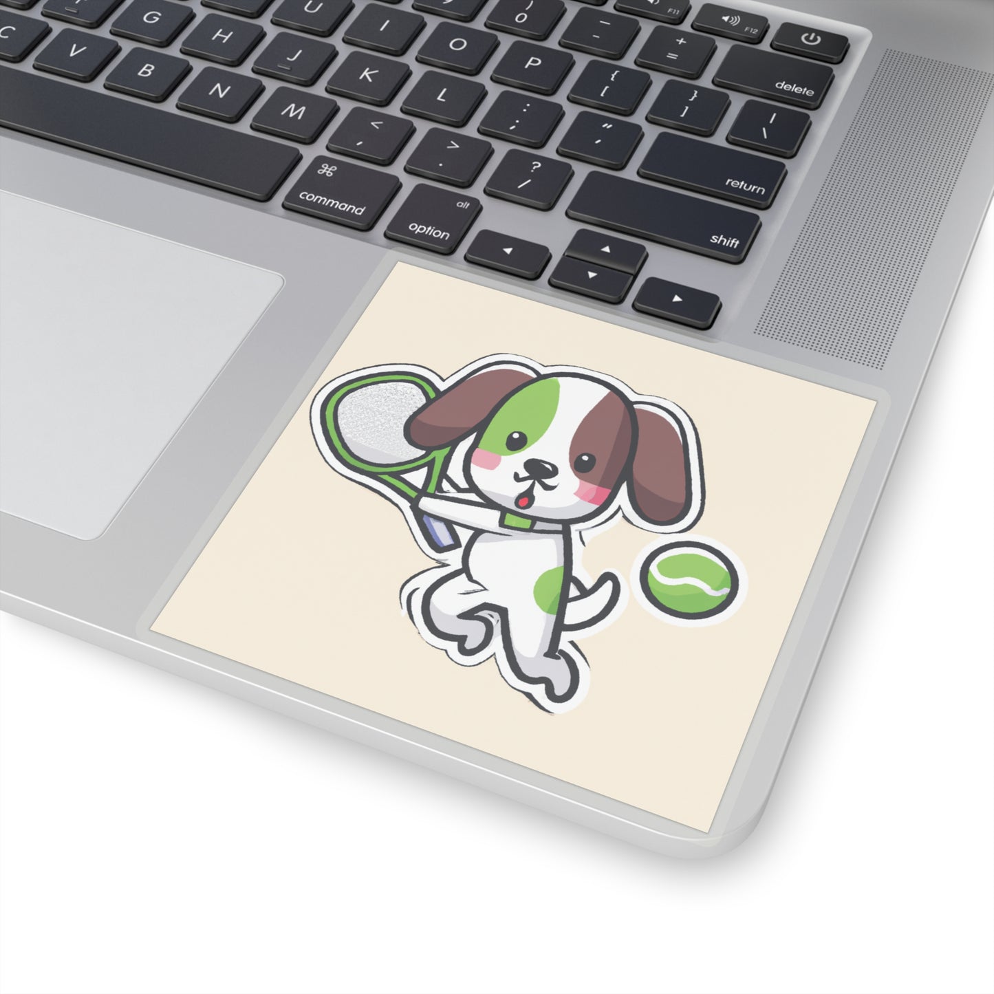 Tennis Dog Stickers (Beige)