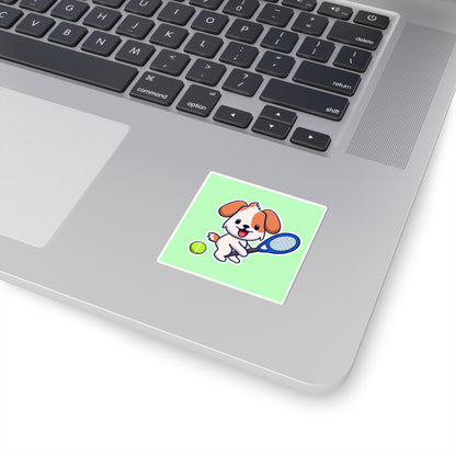 Tennis Dog Stickers (Mint)