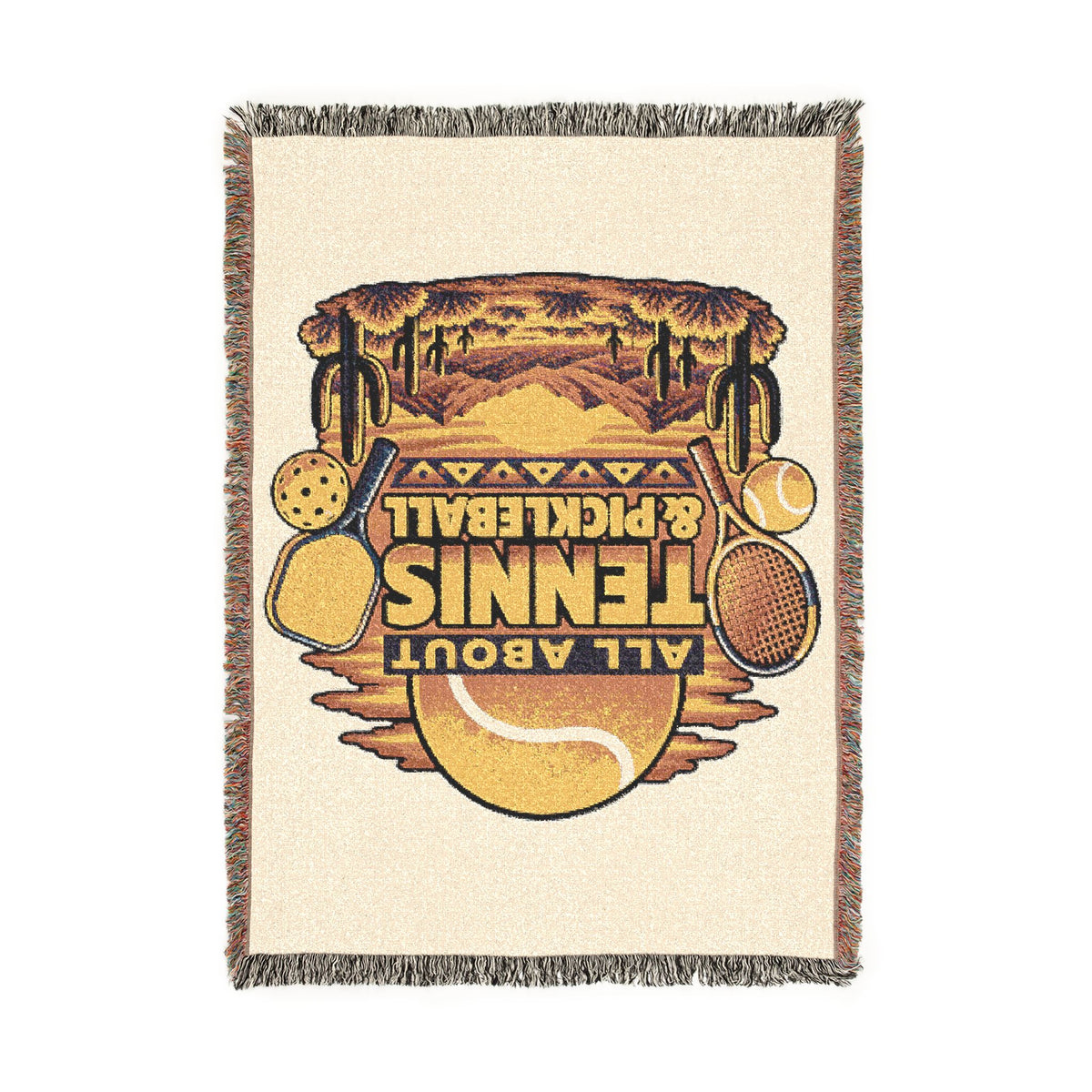All About Tennis Woven Blanket