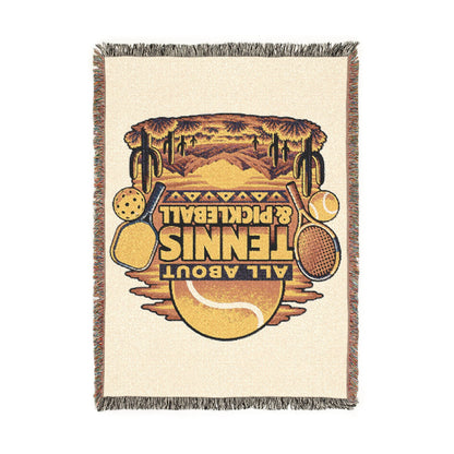 All About Tennis Woven Blanket