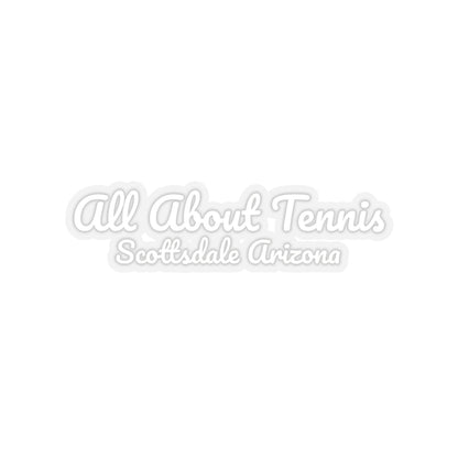 All About Tennis Scottsdale Arizona Stickers (White Pacifico)