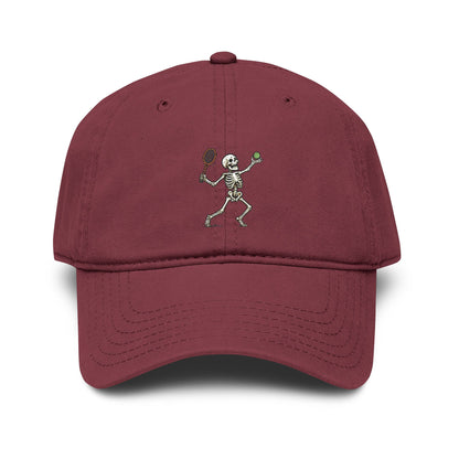 All About Tennis Skeleton Garment Washed Baseball Cap