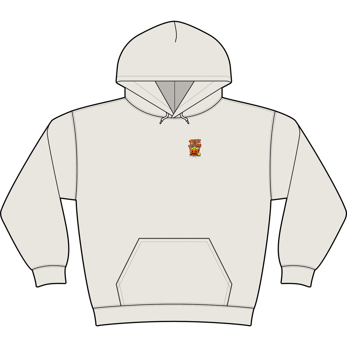 Trick or Tennis Halloween Heavy Hoodie
