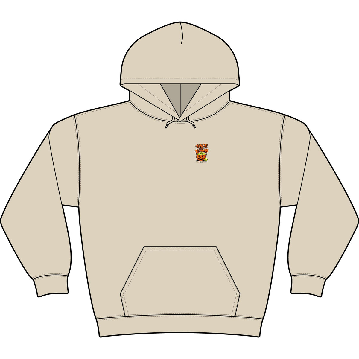 Trick or Tennis Halloween Heavy Hoodie