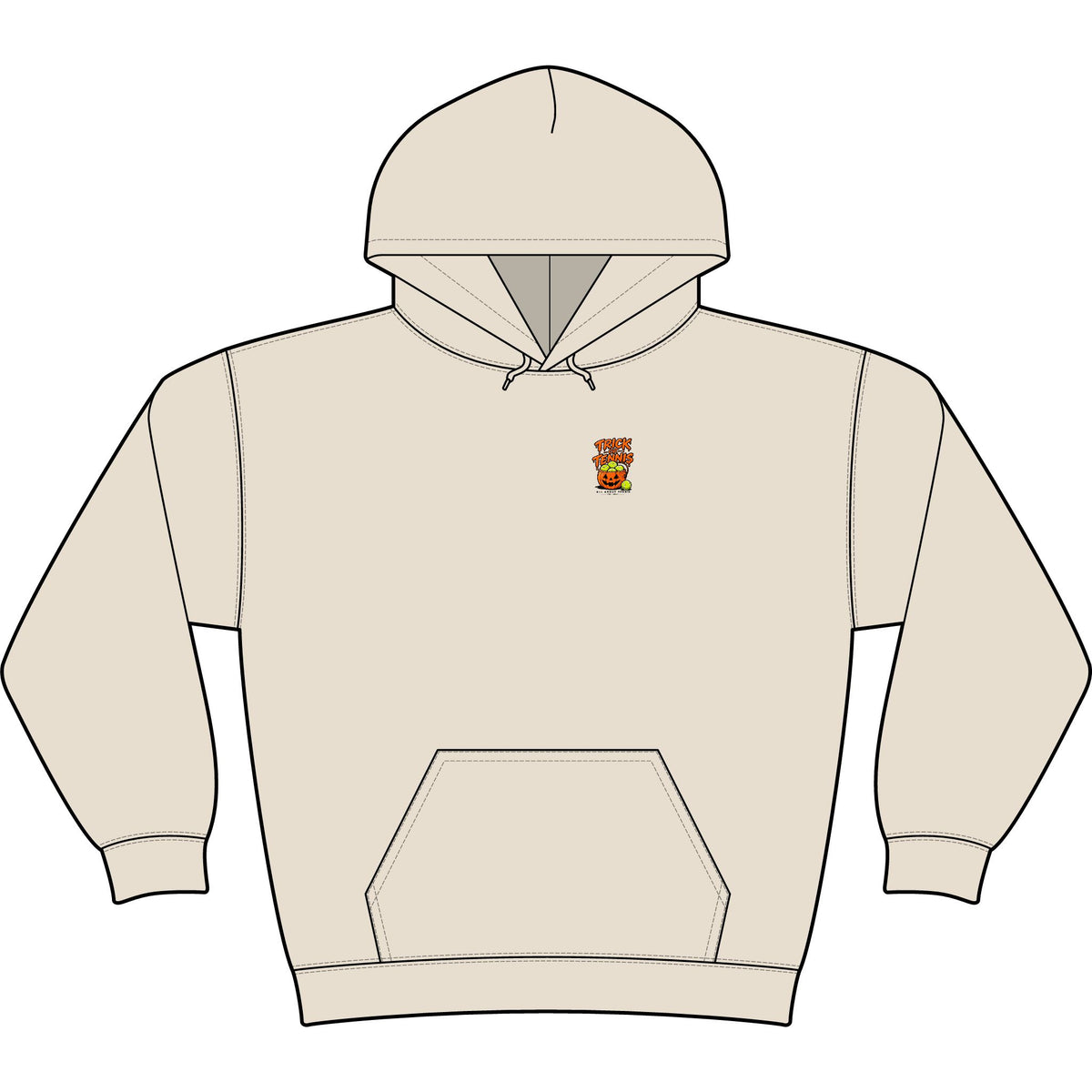 Trick or Tennis Halloween Heavy Hoodie
