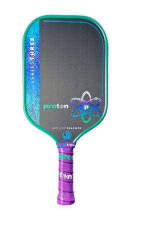 Proton Series Three Project Peacock Elongated Pickleball Paddle (13mm & 15mm)