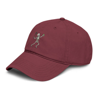 All About Tennis Skeleton Garment Washed Baseball Cap