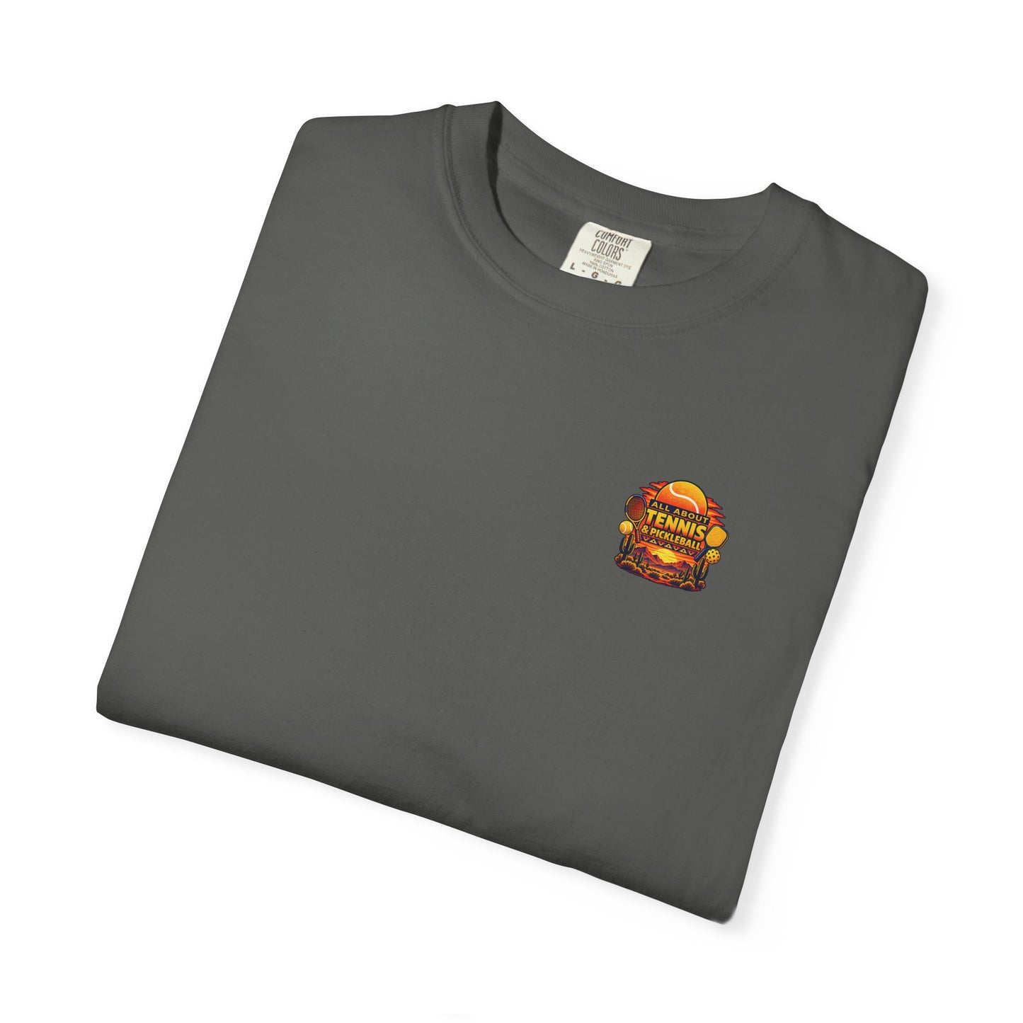 All About Tennis Sunset Garment-Dyed T-shirt