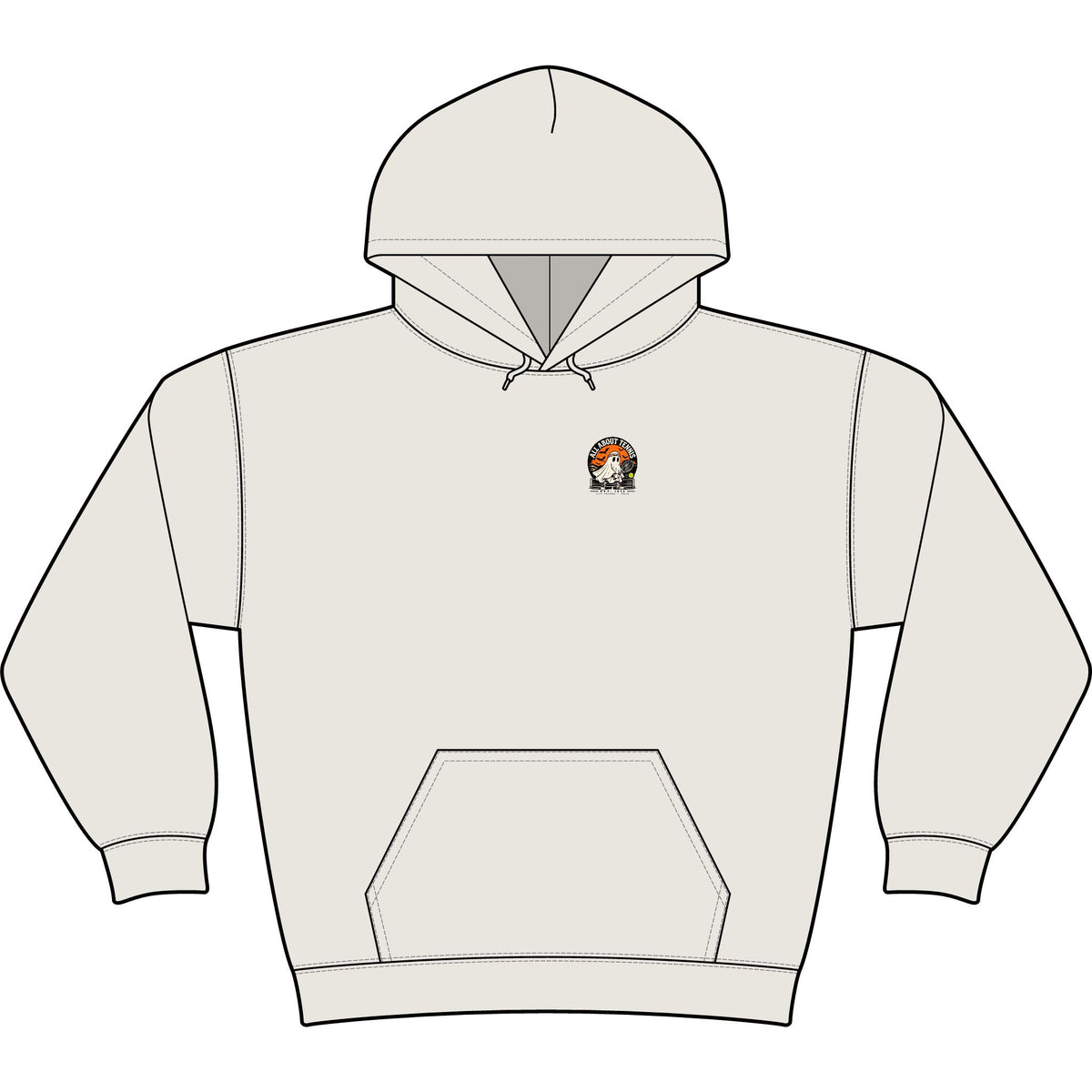Headband Ghost Halloween Heavy Hoodie