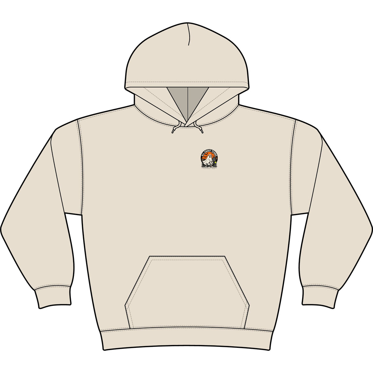 Headband Ghost Halloween Heavy Hoodie