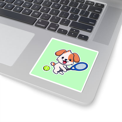 Tennis Dog Stickers (Mint)