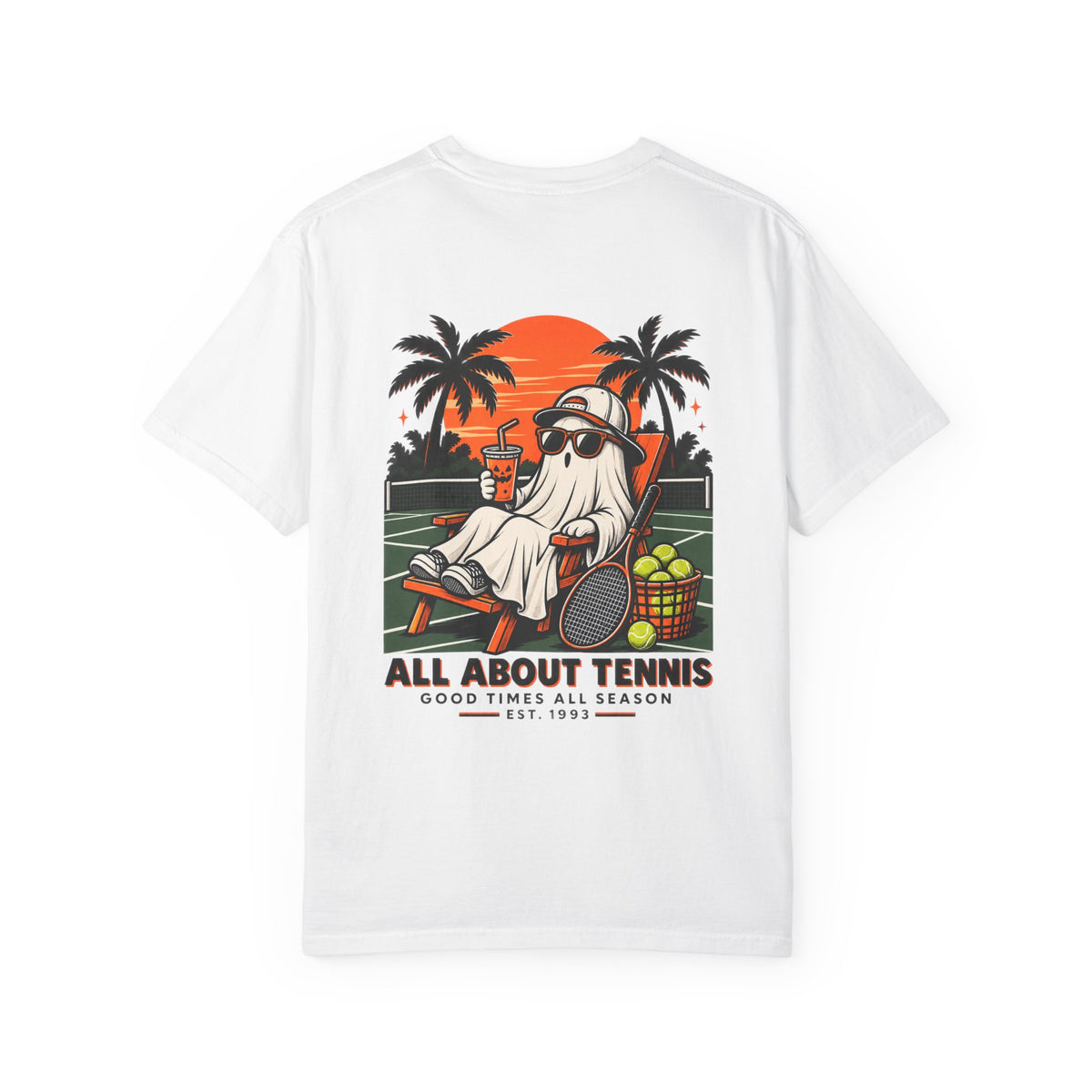 Good Times All Season Ghost Halloween Garment-Dyed T-shirt