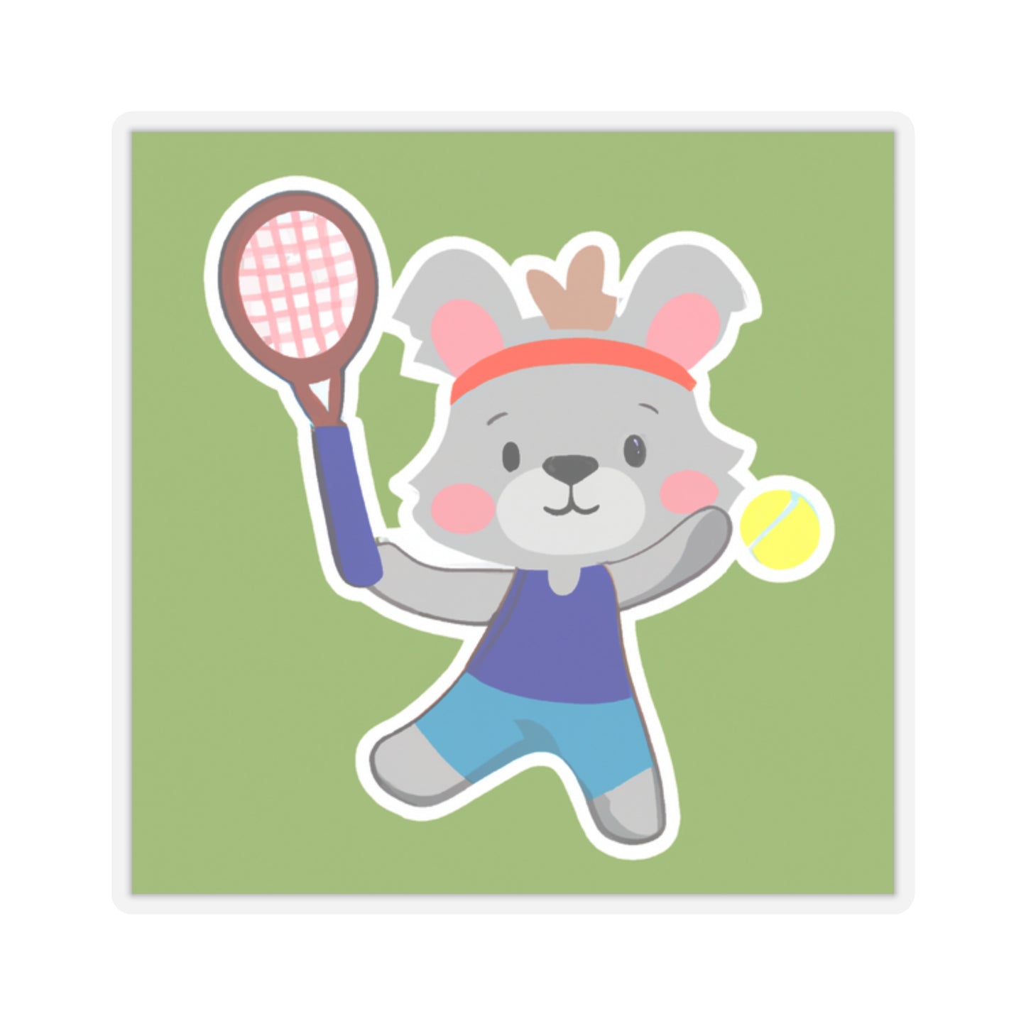 Tennis Koala Stickers (Green)