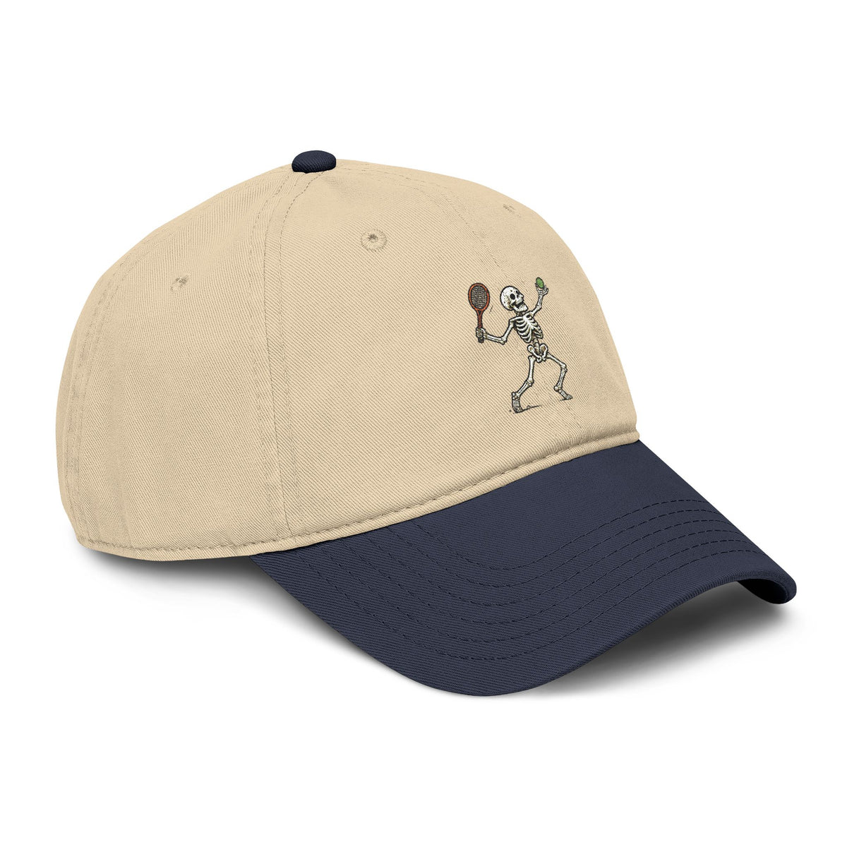 All About Tennis Skeleton Garment Washed Baseball Cap
