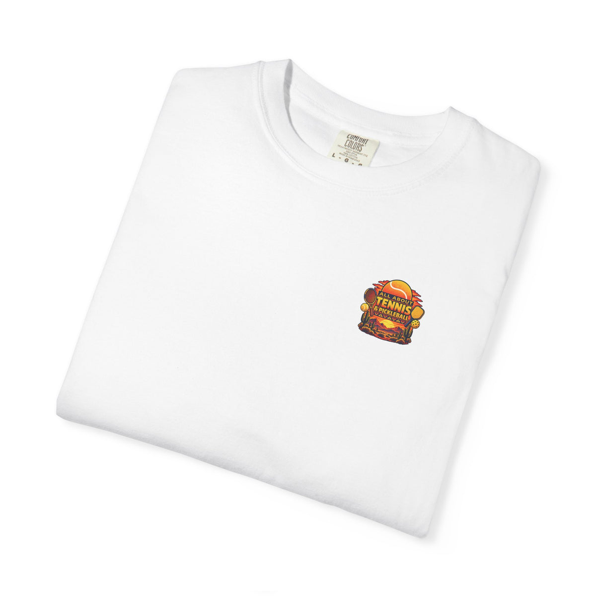 All About Tennis Sunset Garment-Dyed T-shirt
