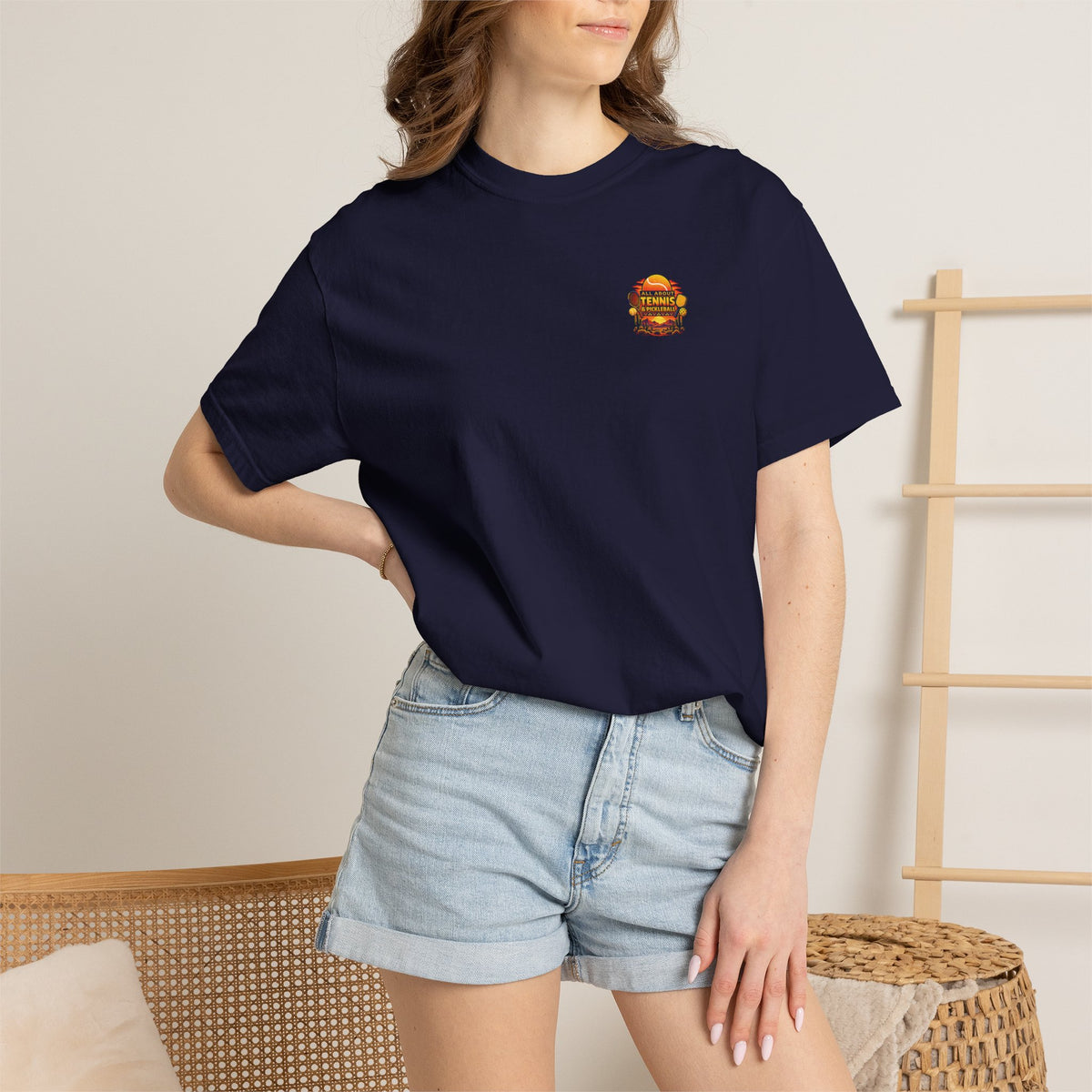 All About Tennis Sunset Garment-Dyed T-shirt