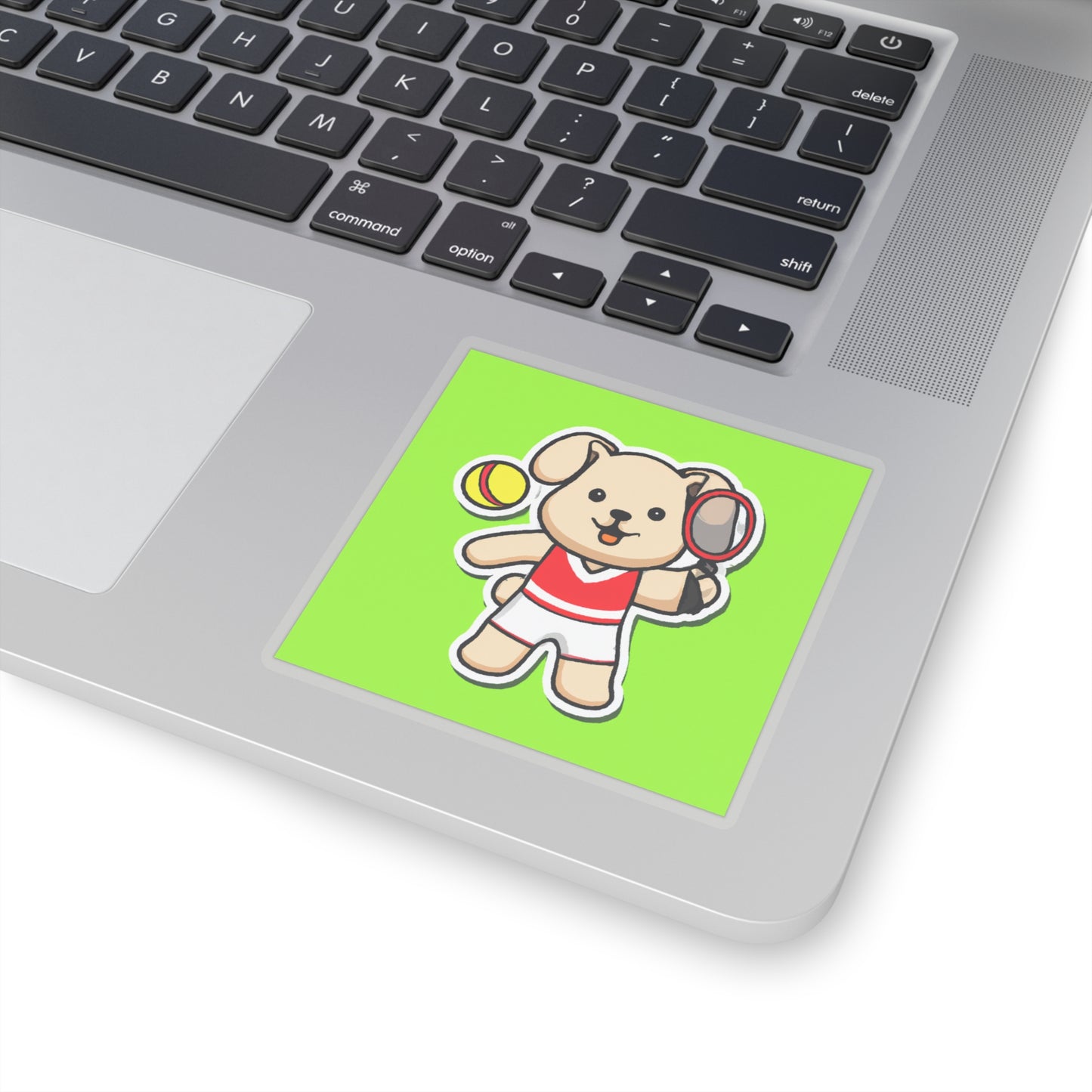 Tennis Dog Stickers (Green)