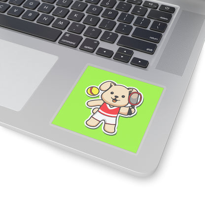 Tennis Dog Stickers (Green)