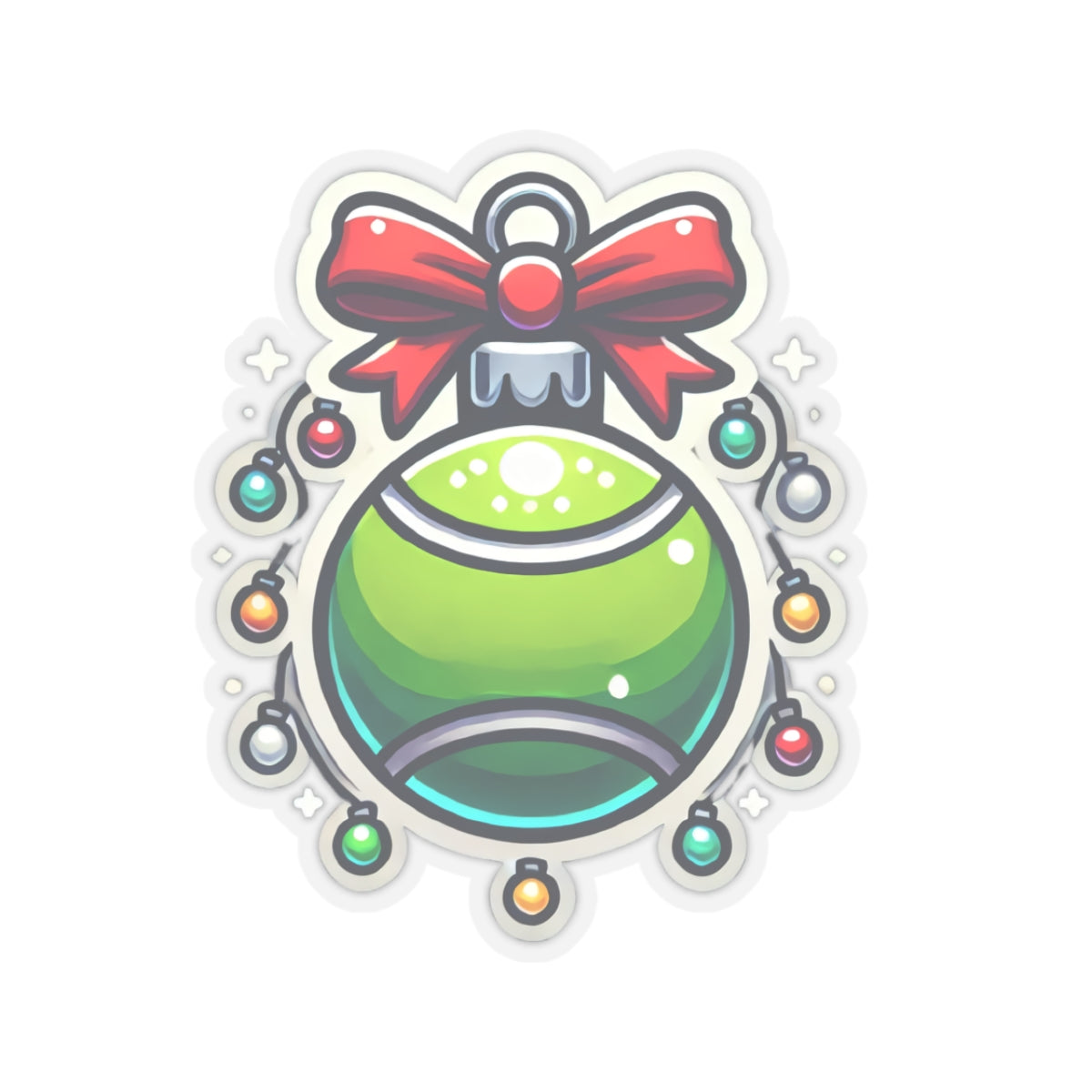 Tennis Ball Ornament Stickers