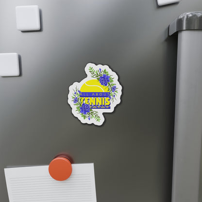 All About Tennis Floral Magnets