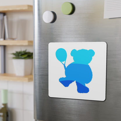 Tennis Teddy Bear - Die-Cut Magnets
