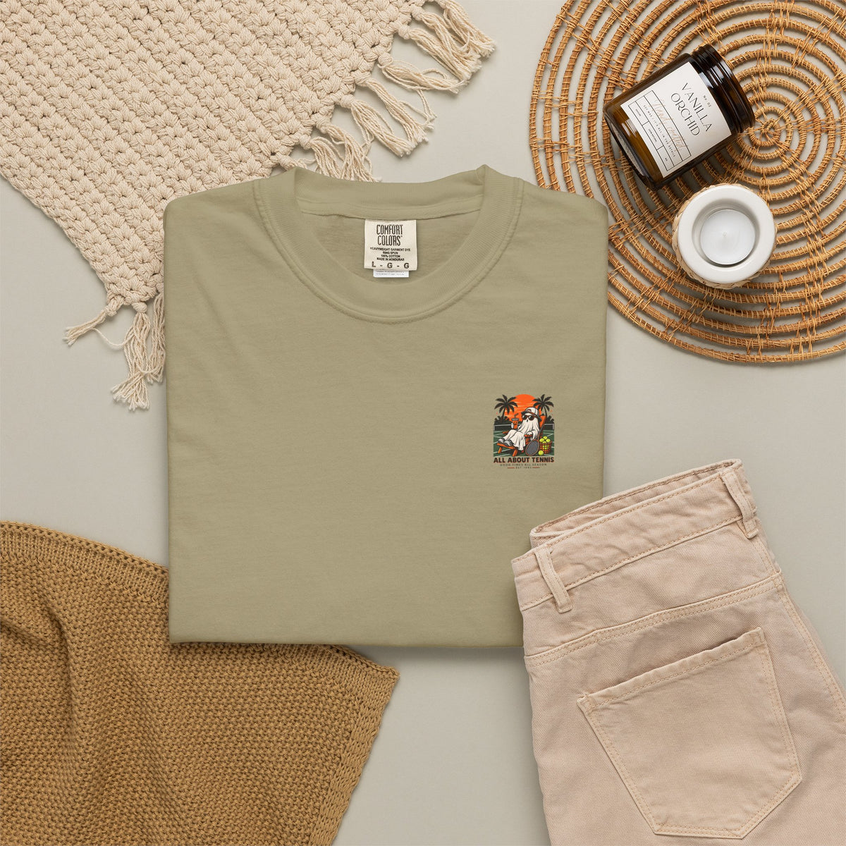 Good Times All Season Ghost Halloween Garment-Dyed T-shirt