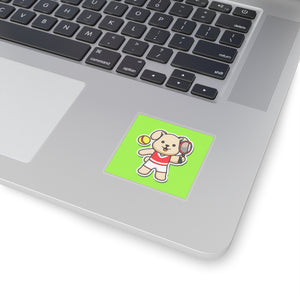 Tennis Dog Stickers (Green)