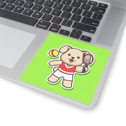 Tennis Dog Stickers (Green)