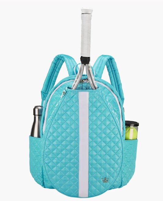 Oliver Thomas Wing Women 24+ 7 Tennis Backpack NWT - OTB1031 Ocean Blue/White Stripe
