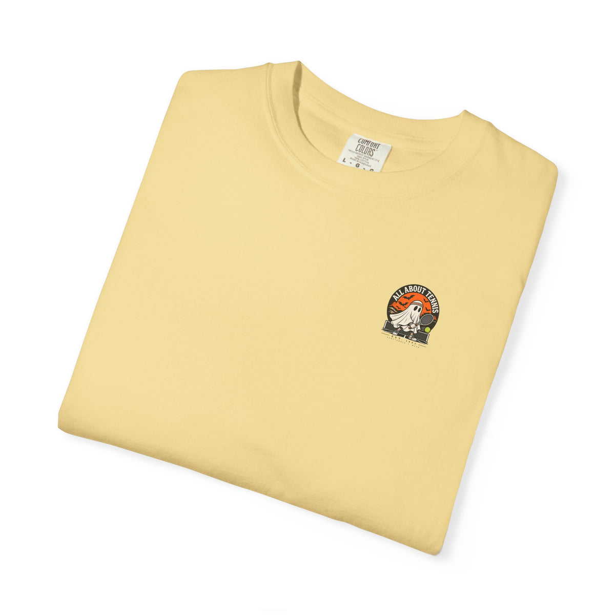 Headband Ghost Halloween Garment-Dyed T-shirt