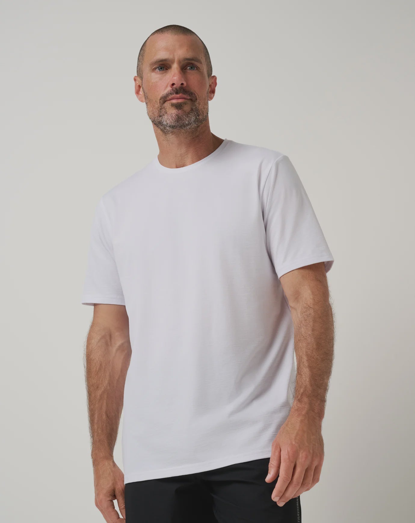 Travis Mathew Men's Heater Series Jersey Tee- White A46834