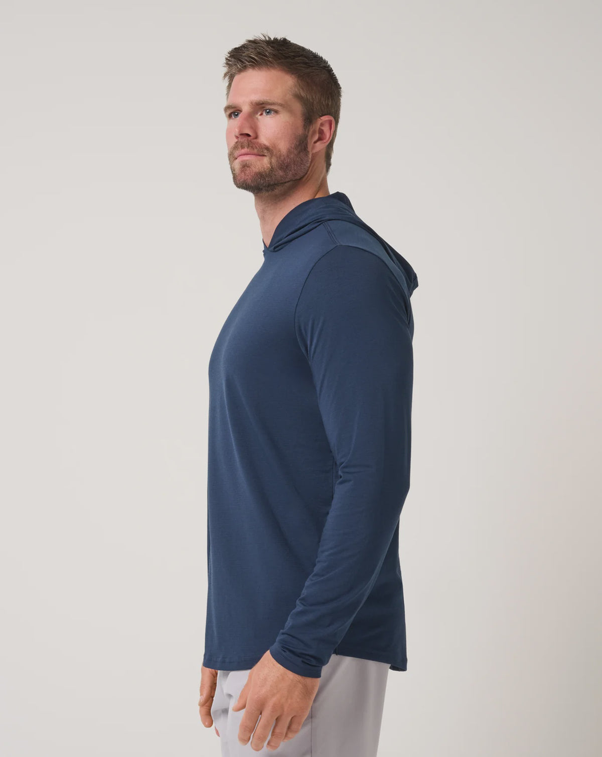 Travis Mathew Men's Performance Jersey Hoodie  A46835 Total Eclipse