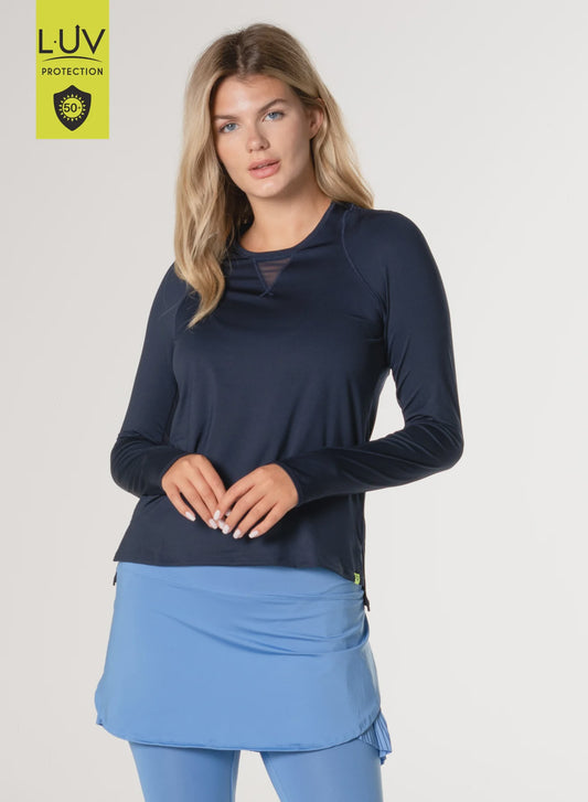 Lucky in Love High Low Breezy Long Sleeve- CT977-401