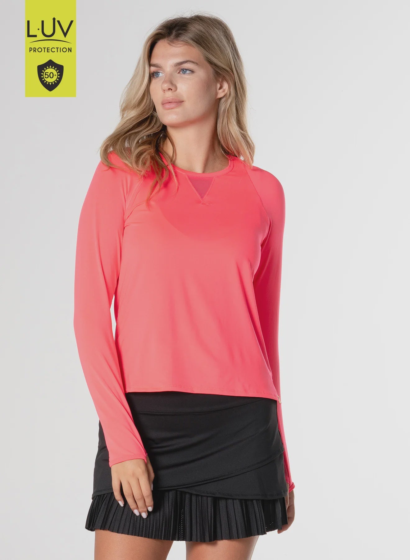 Lucky In Love Ladies High Low Breezy Long Sleeve - CCR